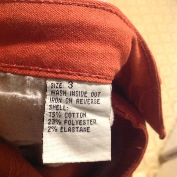 Orange skinny jeans with zippers - Picture 5 of 5